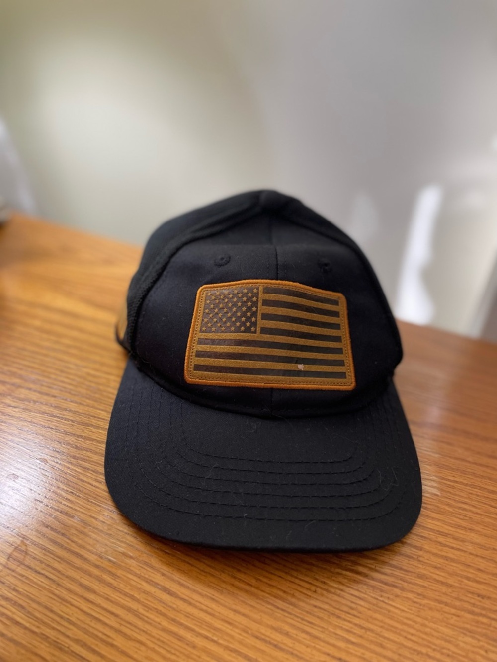 Runs Deep Tactical Black American Flag USA Baseball Cap